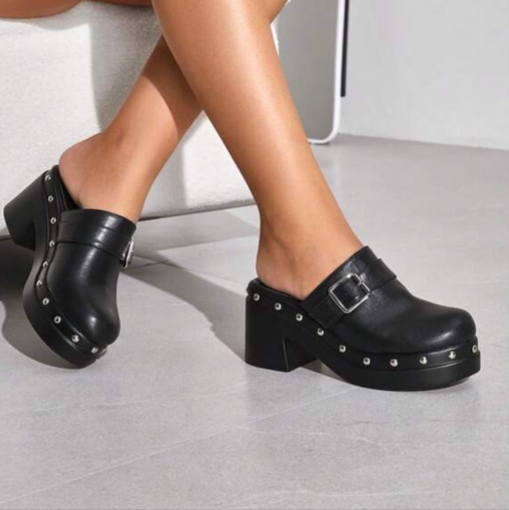Studded Clog Platform - image 5
